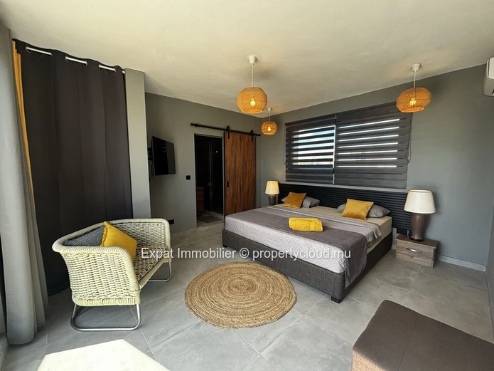 VILLA D’ARCHITECTE NEUVE 450M2 – ROOFTOP VUE MER, PRESTATIONS D’EXCEPTION & APPARTEMENT COMMUNICANT – Flic-en-Flac