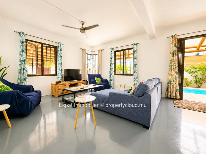 3-Bedroom Detached Villa with Pool for Rent in Flic-en-Flac